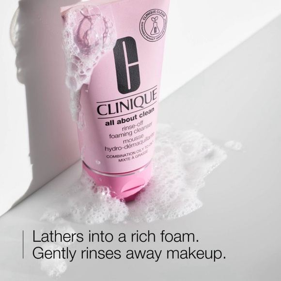 Clinique All About Clean Rinse-Off Foaming Mousse Cleanser—Dry Combination, Oily - Picture 2 of 10